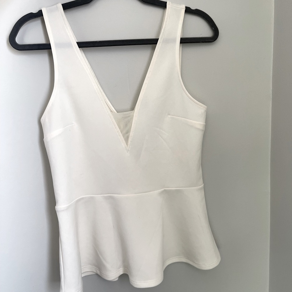 Peplum tank top